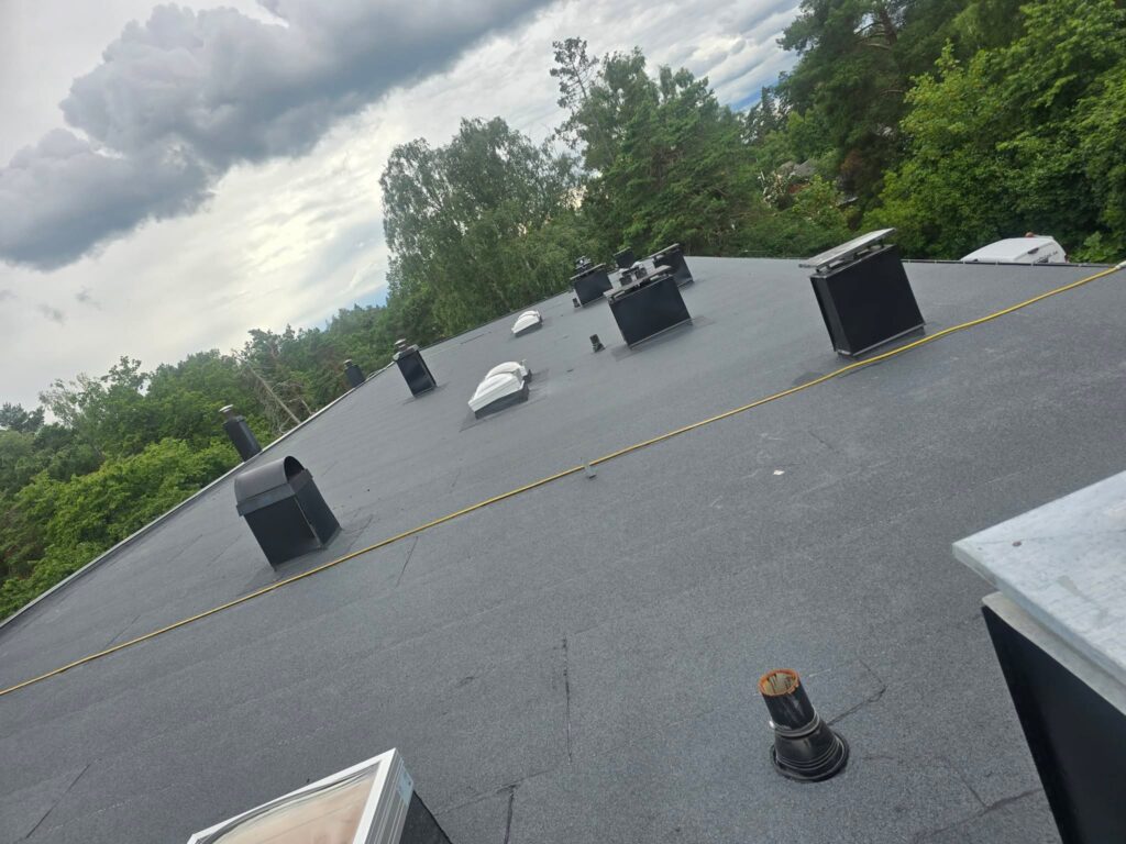 papptak på radhus